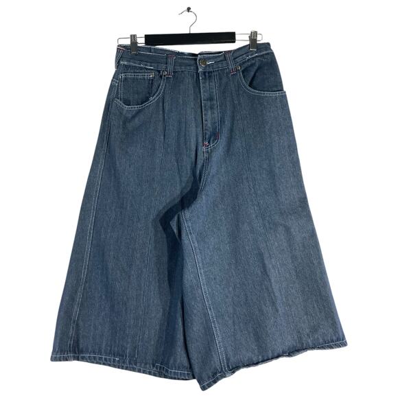 Vintage Wide Leg Bermuda Denim Shorts 31 - Picture 1 of 7